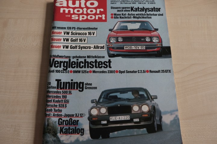 Deckblatt Auto Motor und Sport (04/1985)